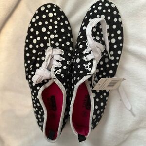 Black and White Polka Dot Sneakers